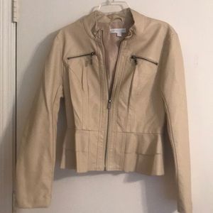 New York and company faux leather jacket